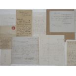 A collection of 19th century letters, writers include Sir Sydney Carlyle Cockerell, George Holyoake,
