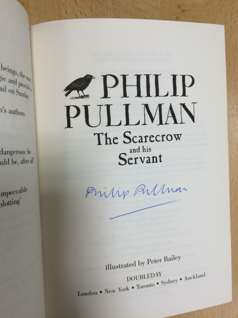 PULLMAN (Philip) The Golden Compass, first edition Knopf 1996, signed by the author to a label to - Image 4 of 5