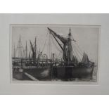 Donald Plenderleith (1921-2005), Burnham on Crouch, etching, pencil signed lower right, 17.5 x 27.
