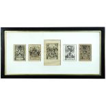 Charles William Sherborn (1831-1912), A collection of 28 framed engraved bookplates, circa late 19th