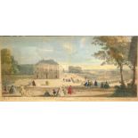 John Bowles View of St James's Square, London, coloured engraving, published 1753, 25 x 39 cm (