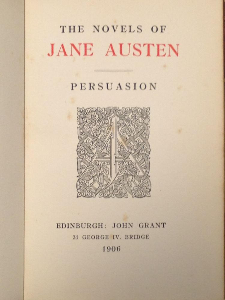 AUSTEN (Jane), Works, Winchester Edition, 1906, 8vo, 10 vols, half calf (lacking some spine labels), - Image 2 of 2