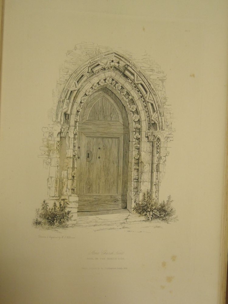 CREASY (E), Illustrations of Stone Church, Kent, 1840, folio, plates, foxing, binding detached; - Image 9 of 9