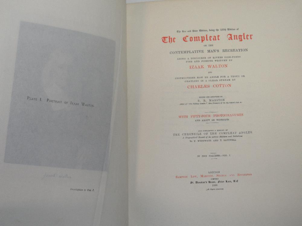 WALTON (Izaak) and COTTON (Charles) The Complete Angler, edited R. B. Marston, 2 vols, Royal 4to, ' - Image 5 of 7