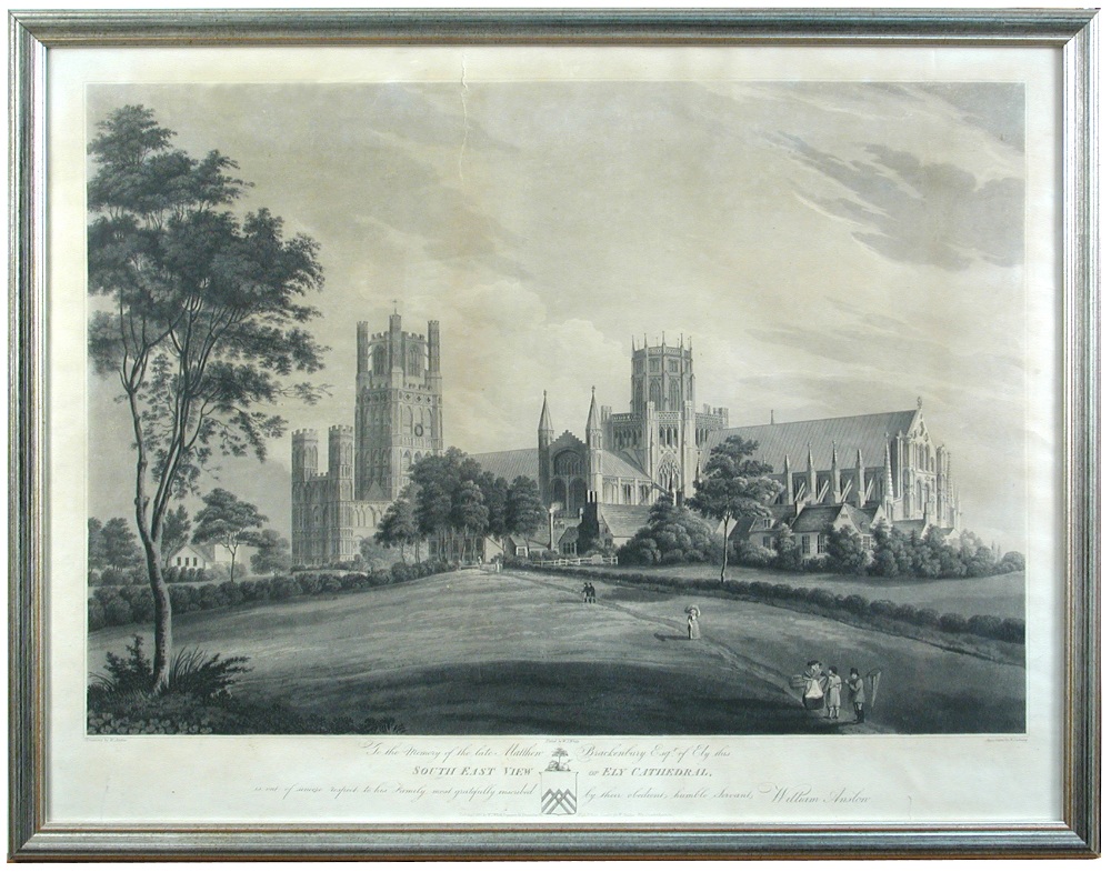 A collection of eight prints and engravings of various sizes to include several views of Ely