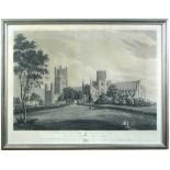 A collection of eight prints and engravings of various sizes to include several views of Ely