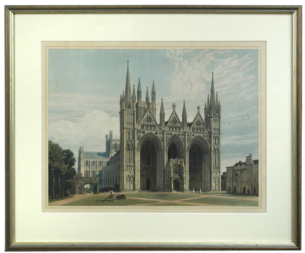 A collection of eight prints and engravings of various sizes to include several views of Ely - Image 2 of 3