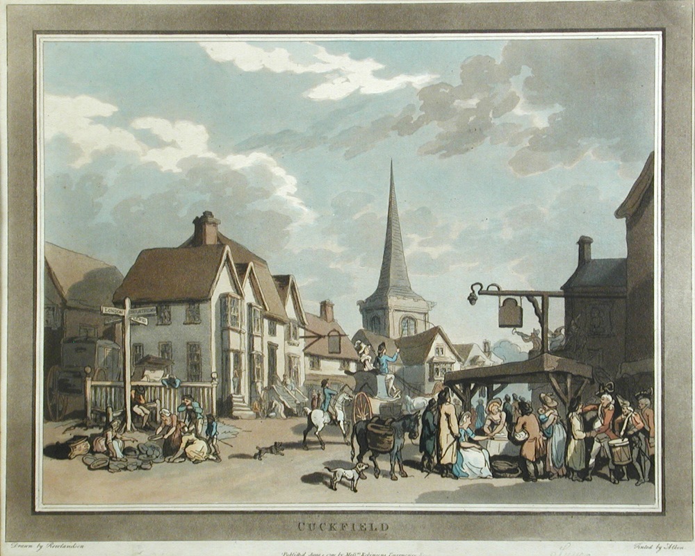 Thomas Rowlandson (1756-1827) , An Excursion to Brighthelmstone, set of 8 coloured aquatints