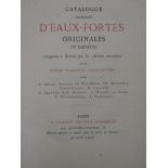 CADART (A), Paris, publisher. CATALOGUE COMPLET D'EAUX-FORTES ORIGINALES ET INEDITES, Composées et