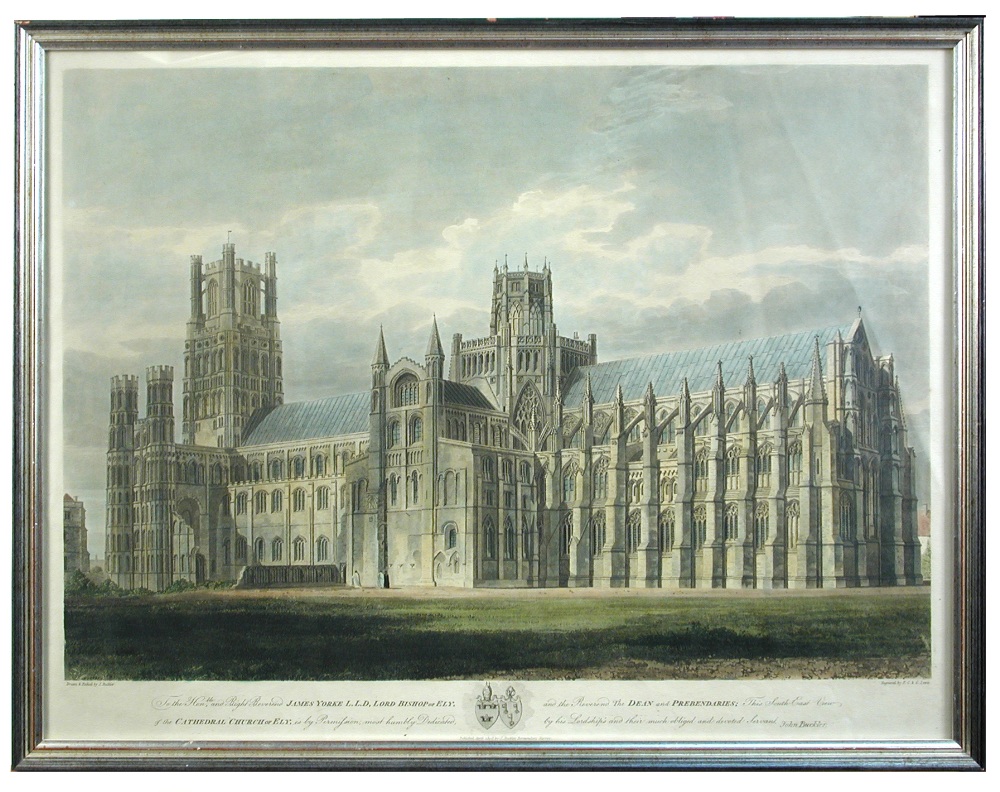 A collection of eight prints and engravings of various sizes to include several views of Ely - Image 3 of 3