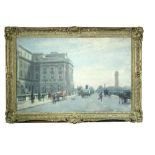 § Francis H Dodd (British, 1874-1949) View of Waterloo Bridge, London oil on canvas 64 x 100cm (25 x