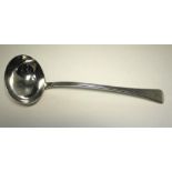 A George III silver Old English pattern soup ladle, by Richard Crossley & George Smith IV, London