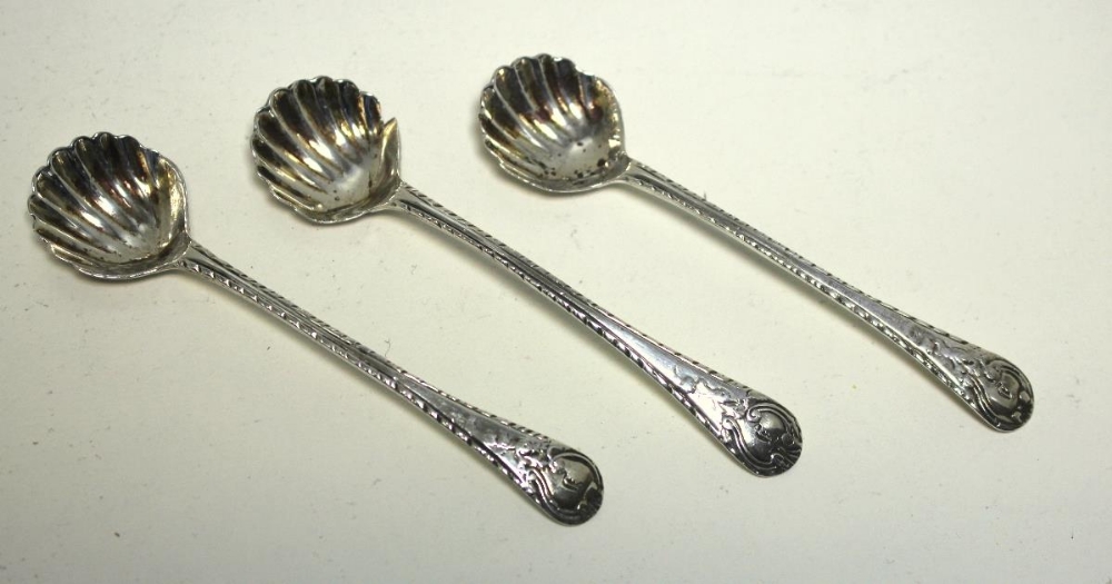 Two pairs of Georgian silver tub salts, one pair by Edward Wood, London circa 1740's, the circular - Image 4 of 6