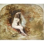 William Edward Frost, RA (British, 1810-1877) A Sea Nymph in a cave oil on canvas 51 x 61cm (20 x