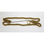 An 18ct gold curblink double bracelet, 38cm, 37.7oz