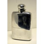 An Edwardian silver brandy flask, by Colen Hewer Cheshire, Chester 1903, of plain rectangular