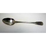 A George III silver fiddle pattern stuffing spoon, by William Eley & William Fearn, London 1811,