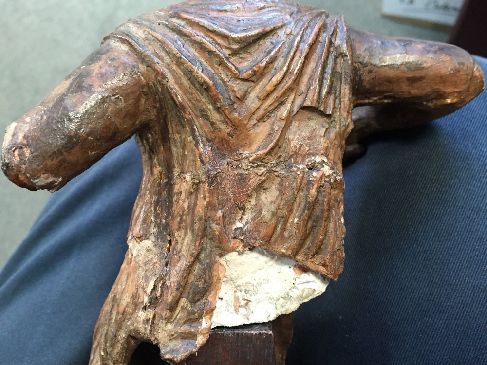 After the antique, an 18th/19th century terracotta figure, he sits wearing a short tunic, his - Image 7 of 8