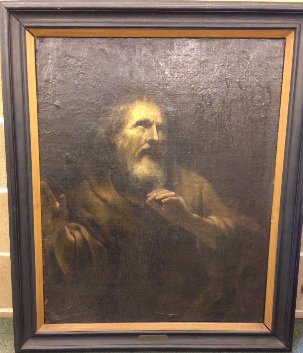 Follower of Jurgen Ovens (late 18th Century) Study of a Hermit Saint oil on canvas 85 x 69cm (33 x - Image 2 of 12