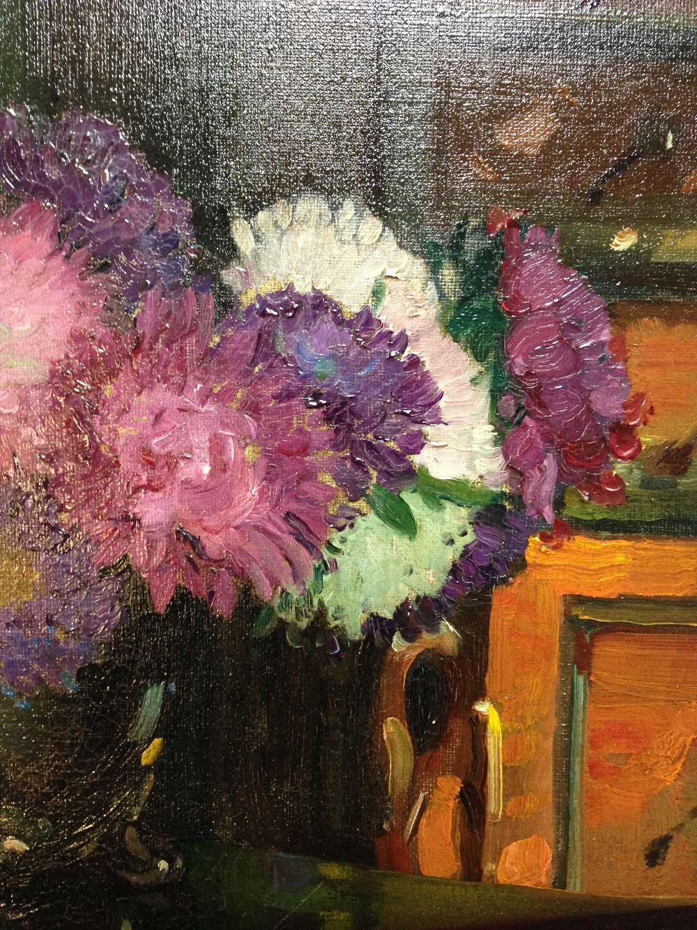 Herbert Davis Richter, RI, RSW, ROI (British, 1874-1955) Still life of garden flowers in a pewter - Image 4 of 7