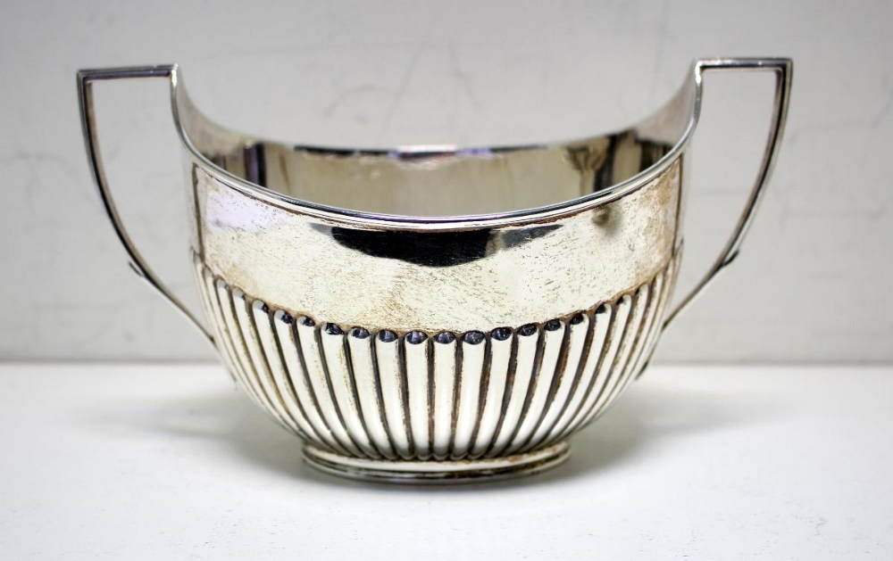 A matched mainly Victorian five piece silver tea set, principally by Edward Hutton, London 1890 & - Image 9 of 12