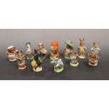 A set of twelve Beswick Beatrix Potter figures (12) Mr Benjamin Bunny Squirrel Nutkin Gemima