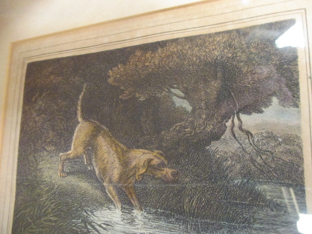 A collection of watercolours, prints and engravings, including sporting themes such as engravings of - Image 3 of 6