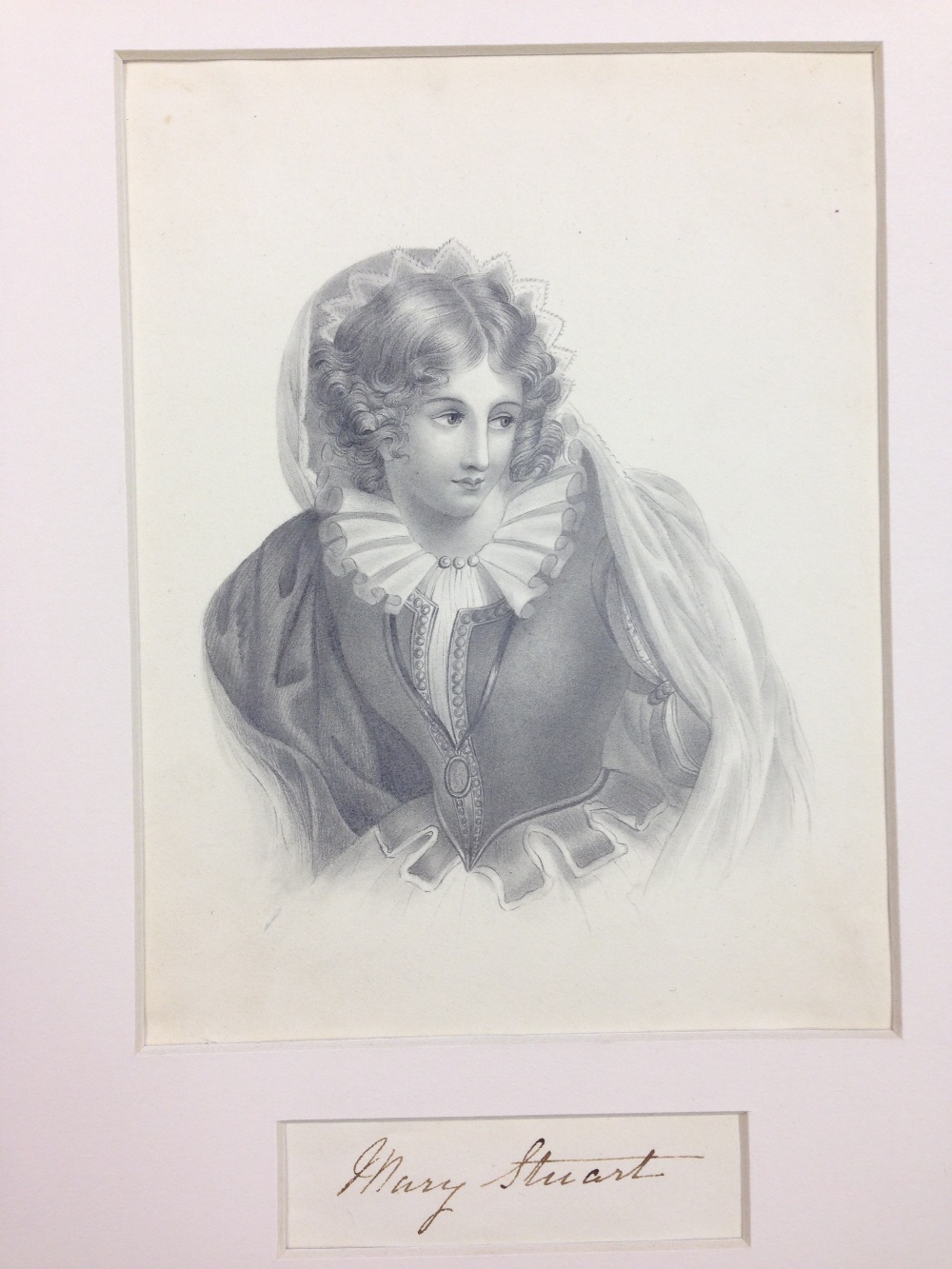 A collection of 19th Century portraits and figurative studies in pencil, including portraits of Anne - Image 6 of 10