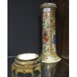 A Samson 'Canton' spill vase on ormolu stand