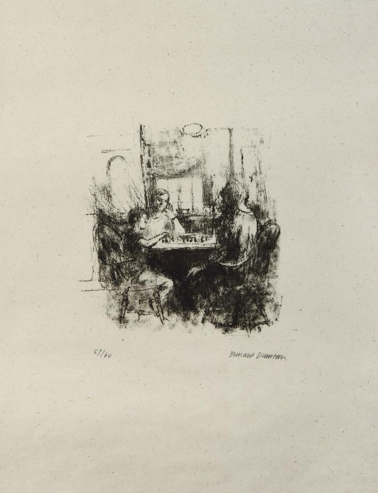Bernard Dunstan, RA (British, b.1920) The Friends' Room at the Royal Academy, London, inscribed A/ - Image 5 of 40