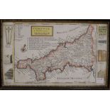 H.Moll, Cornwall, coloured engraving, 19 x 31cm; Cary, Map of the North Part of Scotland, 43 x 54cm;