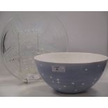 A studio porcelain bowl by Angela Mellor, from the 'Constellation Collection' and a 20th century