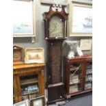 A George III mahogany longcase clock by Robert Currie, Edinburgh