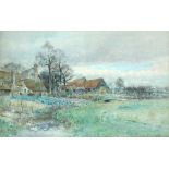 Ernest Pile Bucknall (British, b.1861) A Devon Farm signed lower right "E P Bucknall" watercolour 24