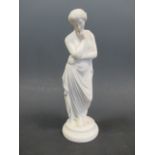 A Parian style figure of a classical maiden, 24cm high