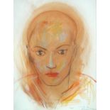 Dhruva Mistry, CBE, RA (Indian, b.1957) "Head" signed lower right "Dhruva Mistry '82" pencil and