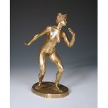 Jacques Loysel (1867-1925), Anako, a gilt bronze figure of a Thai dancer, incised J.Loysel in the