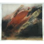 Withdrawn - § Kenneth Draper (British, b.1944) Burning Landscape signed lower right "Kenneth Draper"