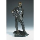 After Constantin Emile Meunier (Belgian, 1831-1905), a bronze model of a Longshoreman, circa 1900,