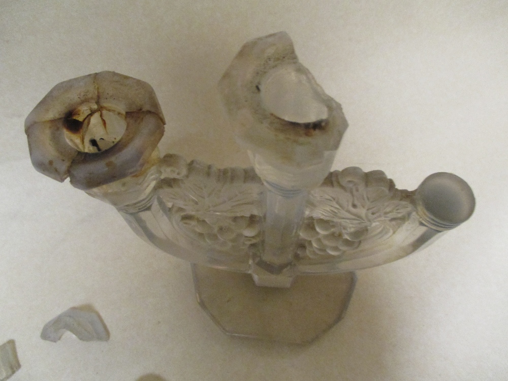 A pair of Barolac three light candelabra (damaged) - Image 5 of 6