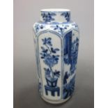 A Kangxi style blue & white vase