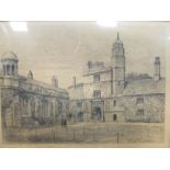 Charles Murray - Gonville and Caius College scenes, engravings (3) and a print of children