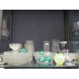 Cut glassware, quantity including vases, finger bowls etc