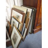 A quantity of various architectural prints