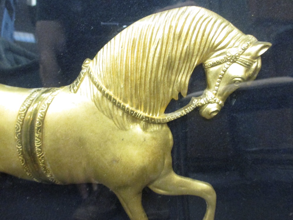 A gilt horse, in a maple frame - Image 5 of 5