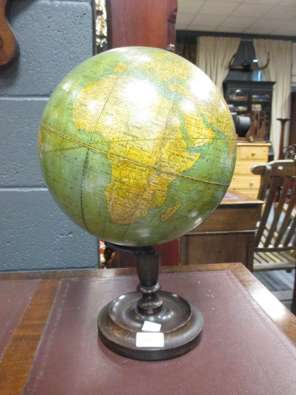 A George Cram 10.5 inch terrestrial globe