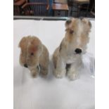 A Schucco type mohair fox terrier and a smaller dog (2)