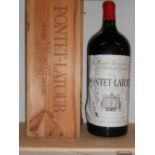 Chateau Pontet-Latour, Barton Guestier, 1975, one imperiale in owc, level top shoulder, slight