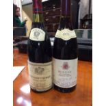 Red Burgundy, Nuits St. Georges 1976, Jadot, 8 bottles, Vaucher 1972, Baume les Barrieres 1972, 4