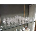 A quantity of 19th century and later drinking glasses